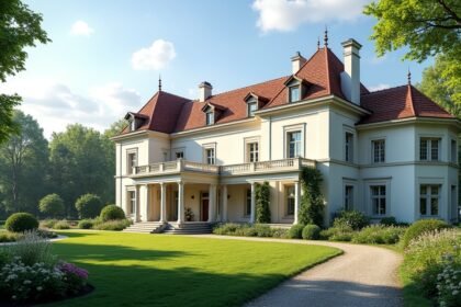 Ledaal királyi rezidencia Stavangerben, gyönyörű park és történelem