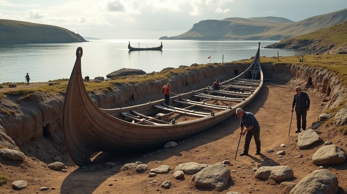 Sandefjord régészet - A Gokstad-hajó felfedezése 1 Fedezd fel a Gokstad-hajó régészeti feltárását Sandefjordban.