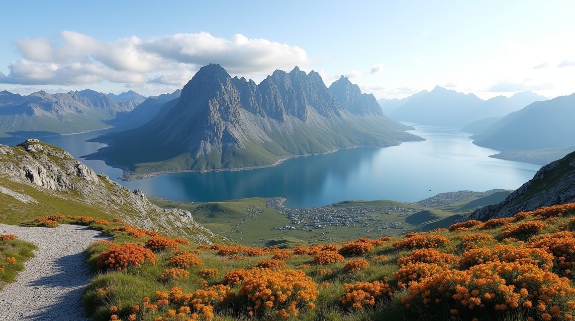 Harstad látnivalók - Keipen csúcs (túra) 1 Látnivalók Harstadban: lenyűgöző kilátás a Keipen csúcsról