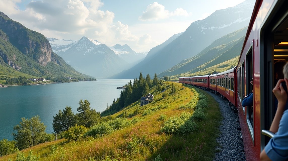 Kongsberg közlekedés - Vonattal Oslóból 1 Vonatút Oslóból Kongsbergbe gyönyörű fjordok és hegyek között.