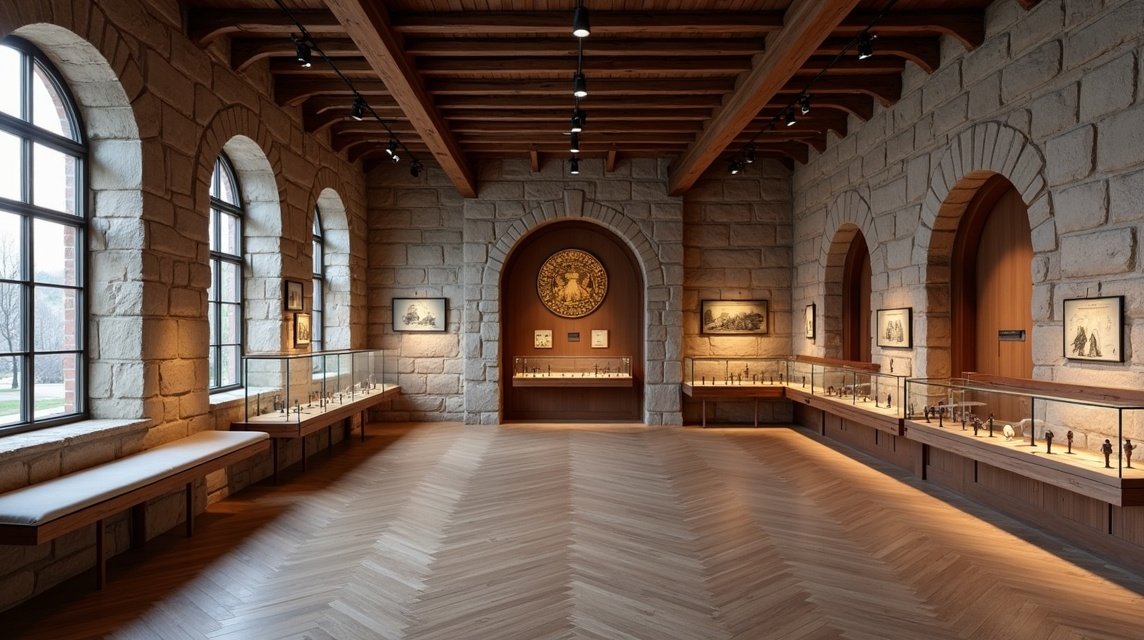 A Kongsberg Királyi Pénzverde Múzeum belső tere interaktív kiállítással.