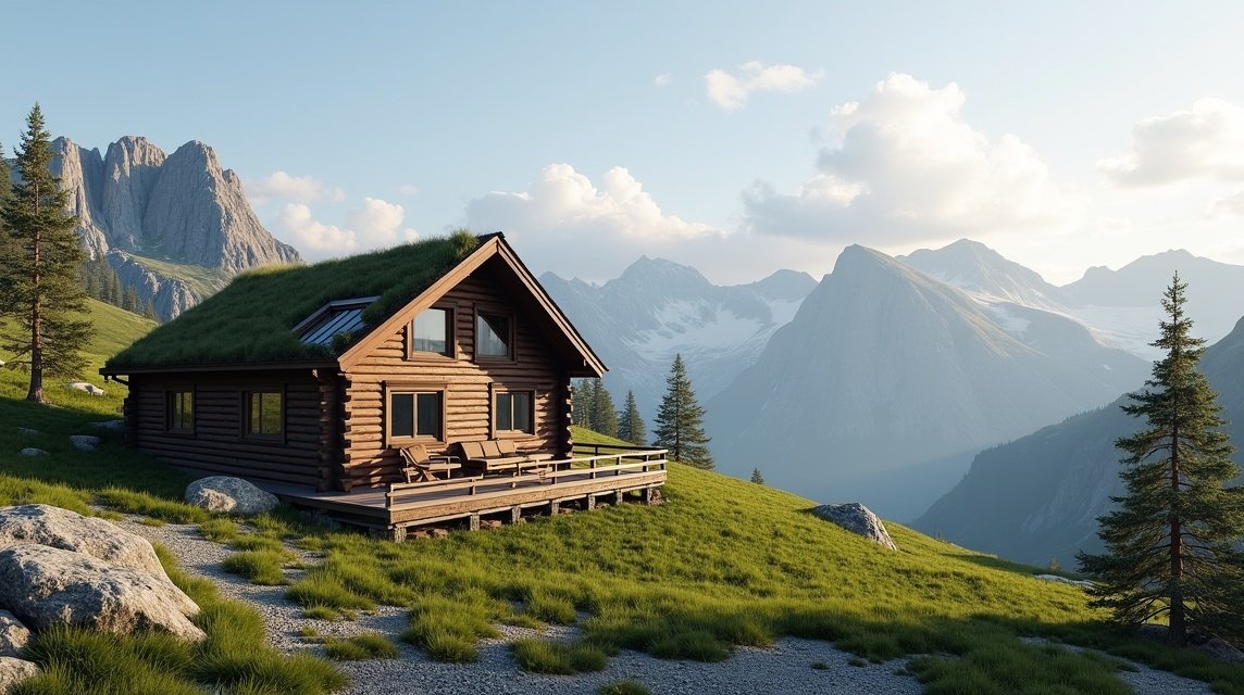 Knutehytta hegyi kunyhó Kongsbergben csodás tájban