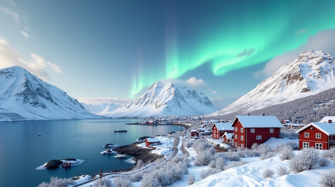 Sarki fény Narvikban, Norvégia csodálatos táján