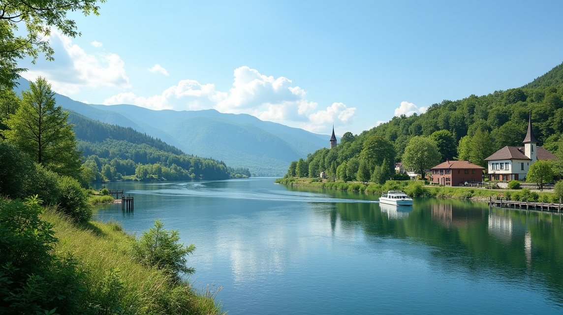 Porsgrunn gyönyörű tája, nyári időjárás és vízparti programok