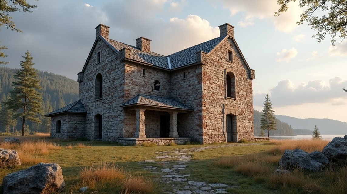 A régi városháza romantikus romjai Tønsbergben