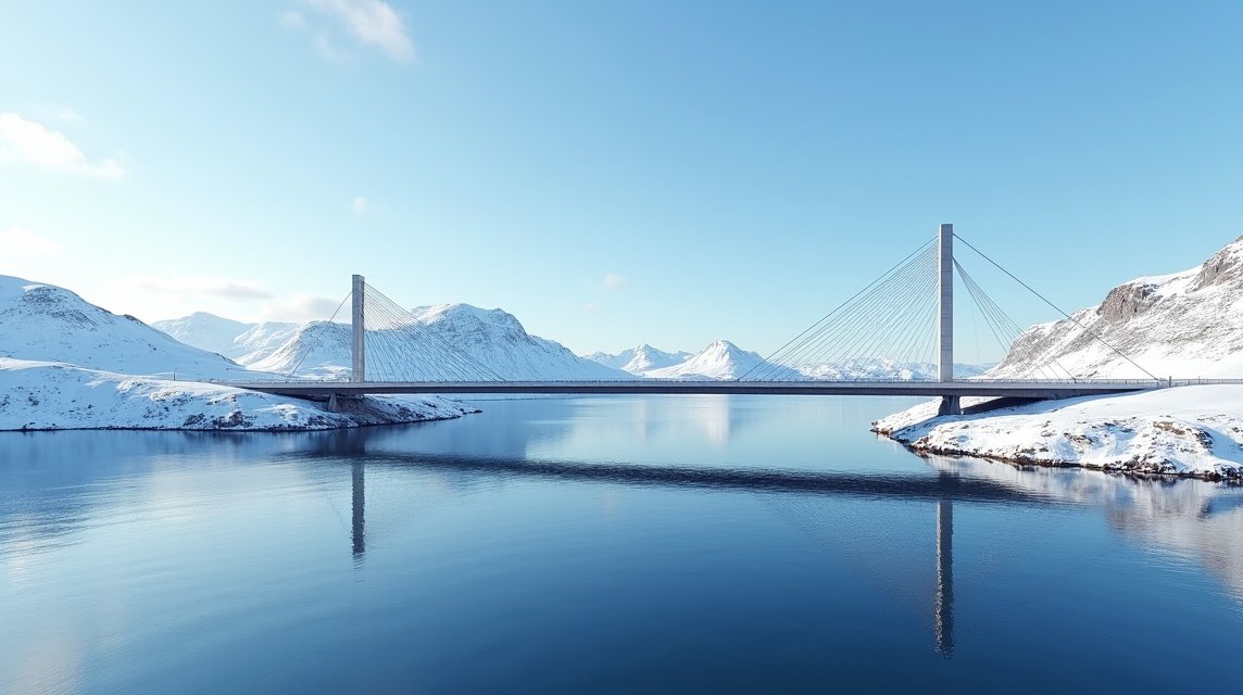 Tromsø-híd, a várost összekötő impozáns acélszerkezet