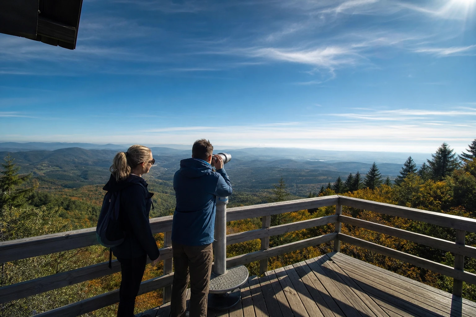 Galyatető – kilátó és erdei ösvények egy tökéletes szeptemberi kiránduláshoz 1 Kilátás a Galyatető panorámakilátójáról, kirándulás közben.