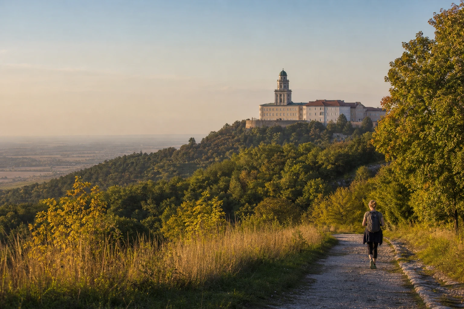 Pannonhalma és környéke – apátság, arborétum és dombvidéki séta szeptemberre 1 Séta a Pannonhalmi Apátság dombvidékén, őszi fényben